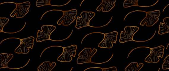 Vector seamless background. Minimalistic abstract leaf pattern. Modern print. Ideal for textile design, screensavers, covers, cards, invitations and posters.
