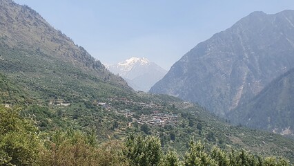 The road to Gangotri, Uttarakhand, India, Himalaya mountains