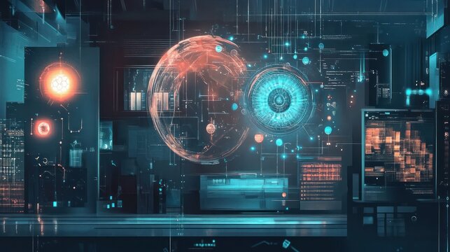 The potential of quantum computing opening new frontiers in physics and computational science. Illustrations