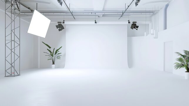 Background of Artificial Creative Space - an imaginative and innovative visual. The artificial space inspires creativity and exploration.