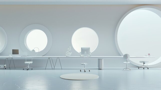 Background of Artificial Creative Space - an imaginative and innovative visual. The artificial space inspires creativity and exploration.