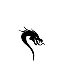 Dragon head silhouette