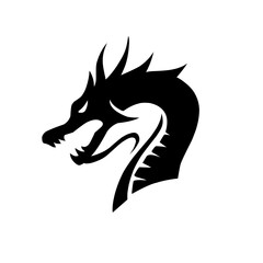 Dragon head silhouette