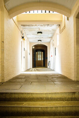 A Prison Corridor Where People Who Have Committed Crimes Serious Enough Would Walk Through