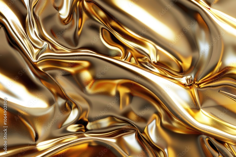 Poster close-up shot of a shiny metallic surface with reflective texture and subtle imperfections