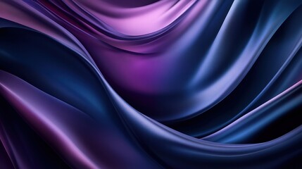 Abstract Purple and Blue Swirling Fabric