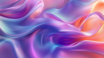 Obraz premium Vibrant and Elegant Abstract Fabric Texture with Smooth Waves