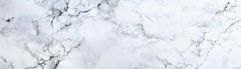 Obraz premium White Marble Surface with Gray Veins