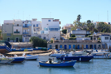 Old port of Torre a Mare province of Bari, Puglia (Apulia), Italy, Europe. Torre a Mare seaside of...