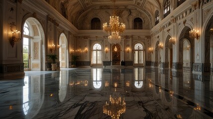 "Experience the luxurious beauty of a marble palace, with intricate details and stunning patterns that will leave you in awe."
