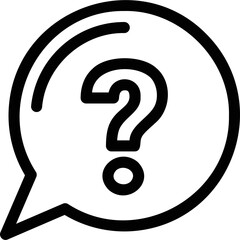 Flat illustration on a theme question, chat