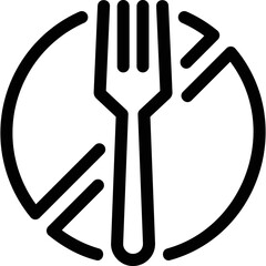 Simple vector icon fork