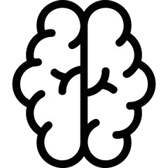 Simple vector icon brain