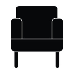 chair icon vector on white background
