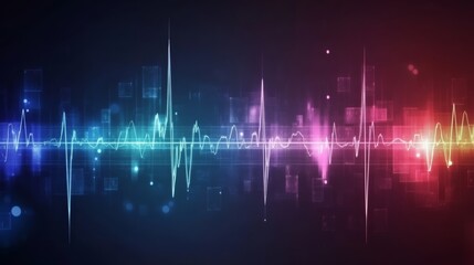 Abstract music background with colorful flowing shapes and vibrant hues for dynamic visuals