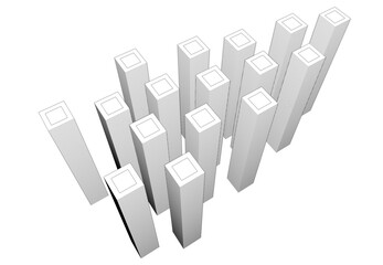 Fototapeta premium architecture 3d vector