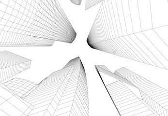 architecture 3d vector