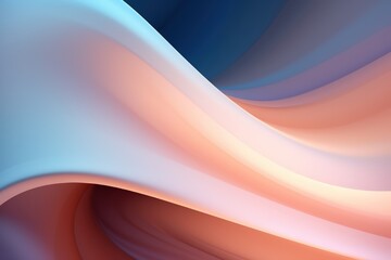 Obraz premium Abstract blue & pink waves