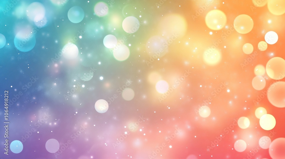Poster abstract colorful bokeh background