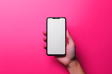 スマートフォンを持つ手のクローズアップ