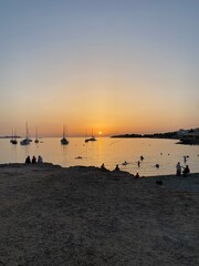 Naklejka premium Ibiza Sunset