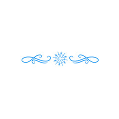 snowflake divider 