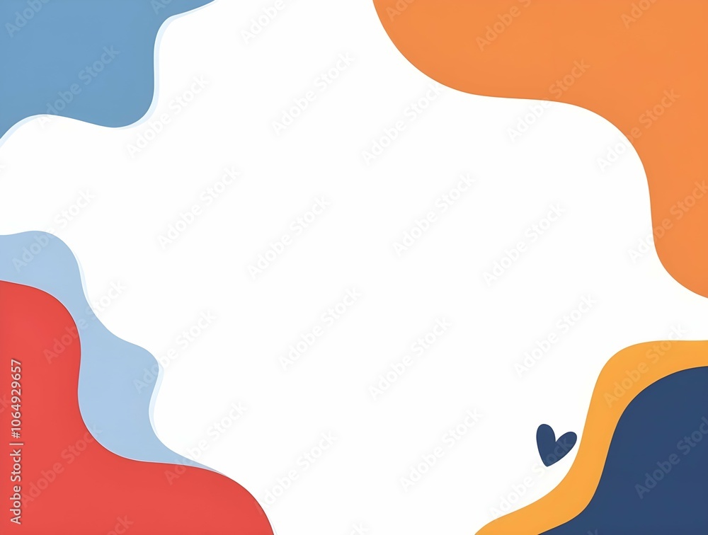 Poster illustration of an background with space. generative ai