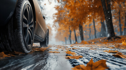 autumn - time to change tires on winter tires