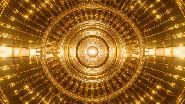 Golden cirkle background.