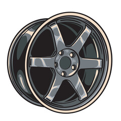 Obraz premium Vector Illustration of Rim with Detailed Vintage Illustration