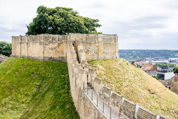 Lincoln Castle Wall Surrounds The Grounds Of The Castle And Prison