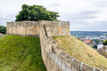 Lincoln Castle Wall Surrounds The Grounds Of The Castle And Prison