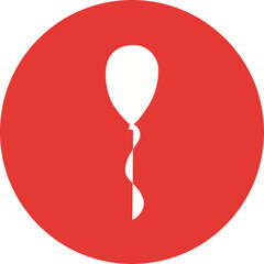 Happy birthday single vector icon