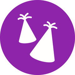 Happy birthday simple vector icon