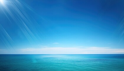 Fototapeta premium Tranquil Blue Sky and Water Backgrounds Serene Scenes for Creative Projects