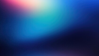 Blurred Blue Gradient Background with Noise Grain Texture