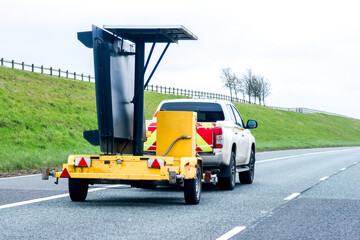 A Setup Of Roadworks Within The United Kingdom On One Of It's Millions Of Roads