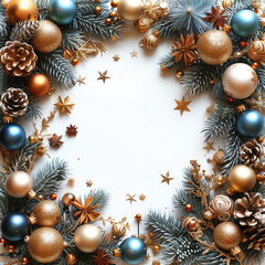 christmas background with christmas balls
