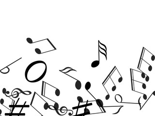music notes background