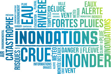 Inondations, nuage de mots