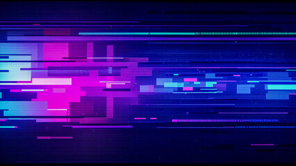 Retro VHS Noise Glitch Art Background