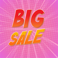 colorful sale poster, Big sale