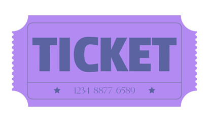 admit one ticket, Ticket
