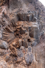 Fototapeta premium Detail of the volcanic rock, Ribeira da Janela, Madeira