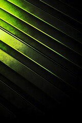 Obraz premium Abstract Background with Diagonal Neon Green and Black Lines, Creating a Dynamic 2:3 Ratio Composition