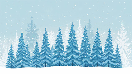 Obraz premium winter landscape with trees