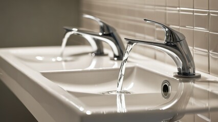 faucet in a bathroom