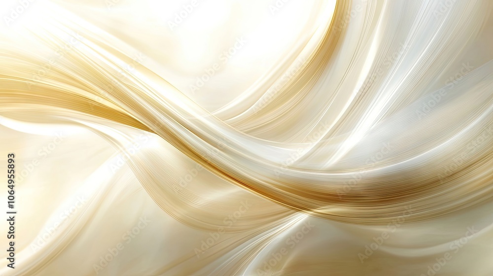 Poster Smooth light abstraction creates a visually captivating artwork background. This smooth light abstraction provides an ideal backdrop with ample copy space for your creative needs.