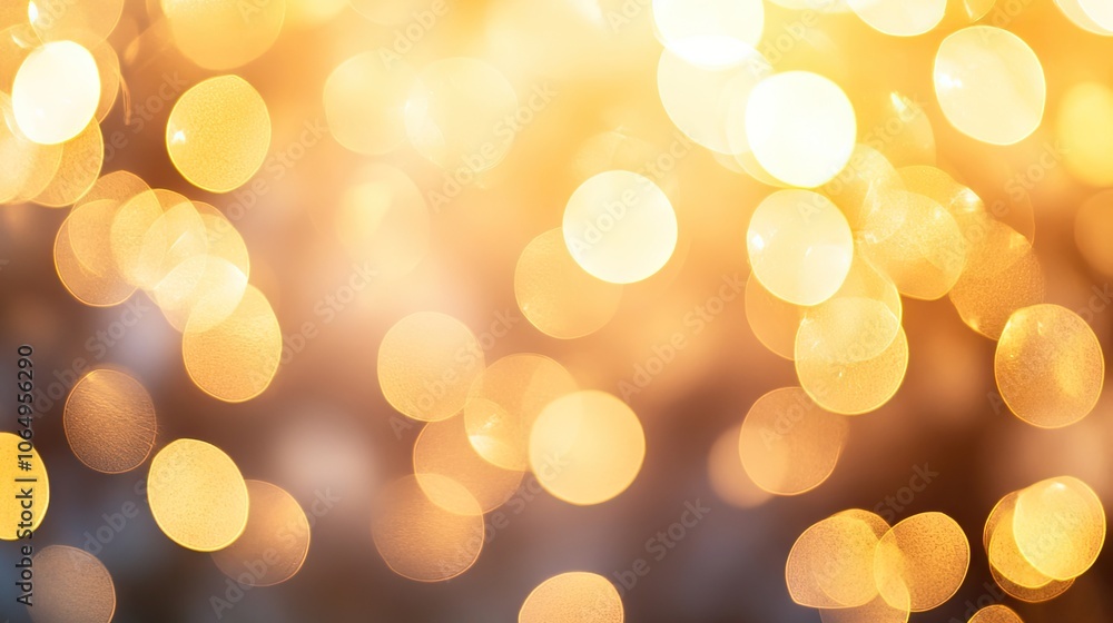 Aufkleber golden bokeh lights create a blurred effect, perfect for a festive atmosphere. this striking image o