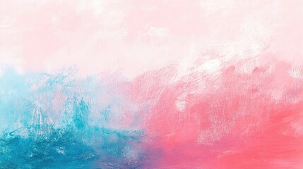 Obraz premium Abstract pink water pastel background with vibrant marine colors creates a stunning acrylic paint texture, perfect for artistic projects and designs. Ample copy space for creativity.